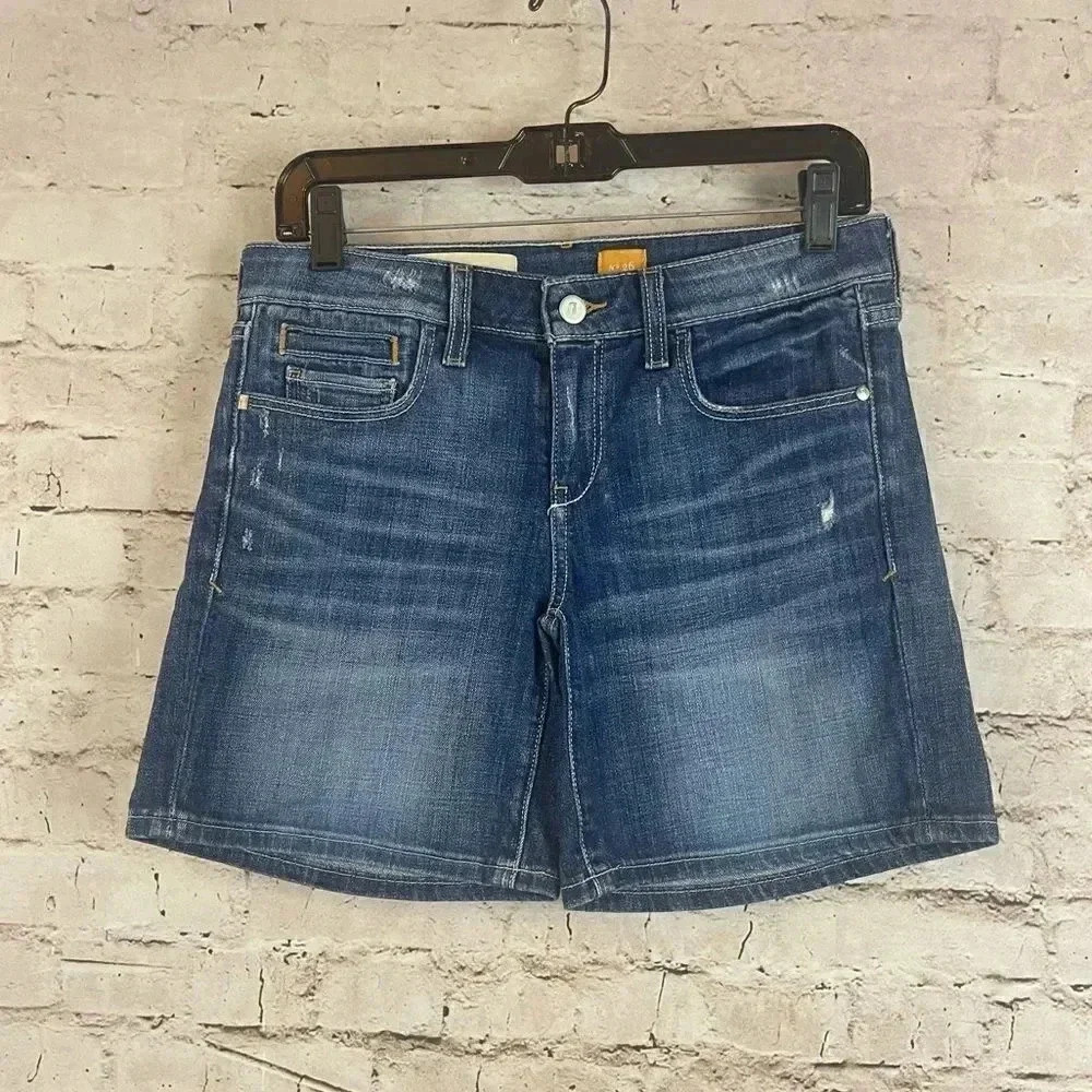 Anthropologie Pilcro and the Letterpress 26 Stet Denim Jean Shorts Distressed